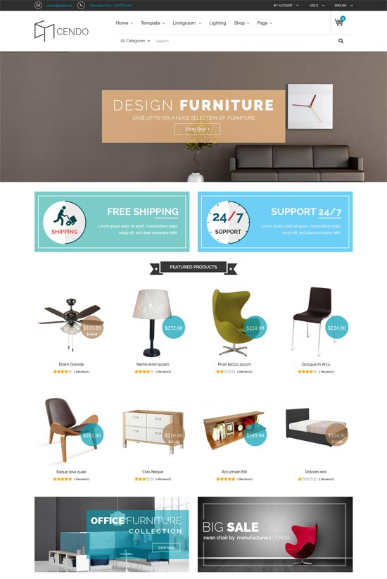 vina cendo furniture joomla virtuemart template 