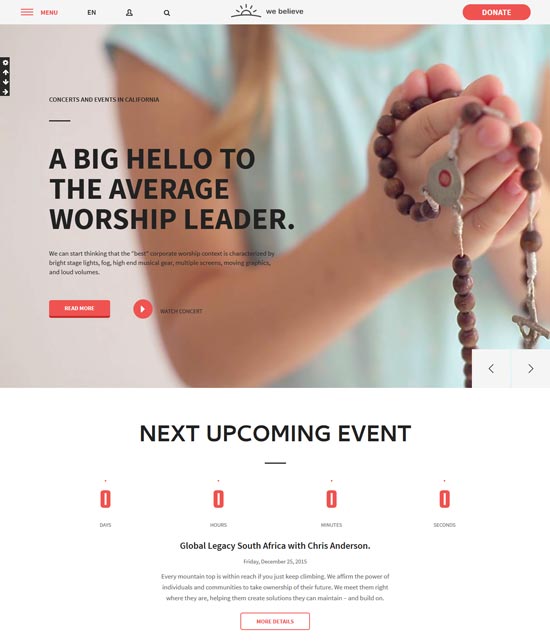 webelieve church responsive html5 template 