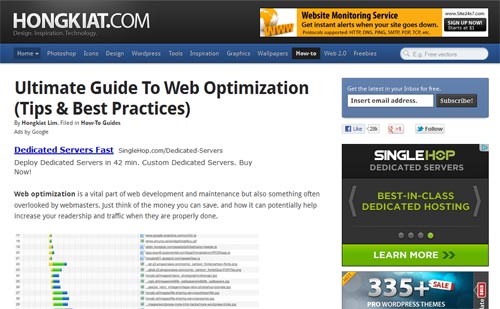 website optimization