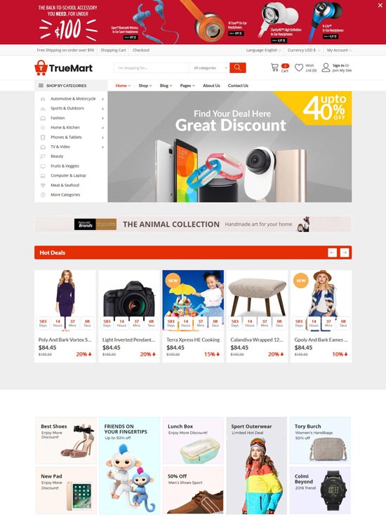 Free Ecommerce Website Templates 2021 Freshdesignweb