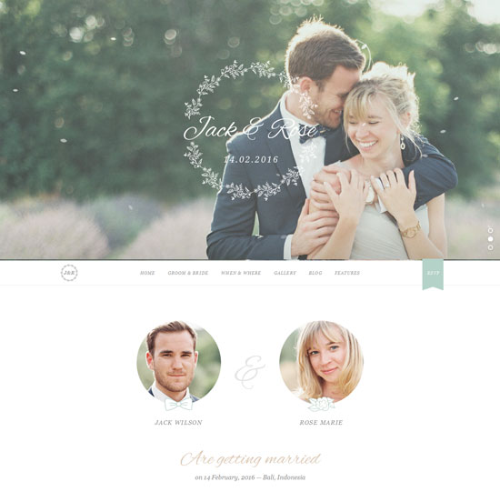 download wordpress free wedding website theme 2016