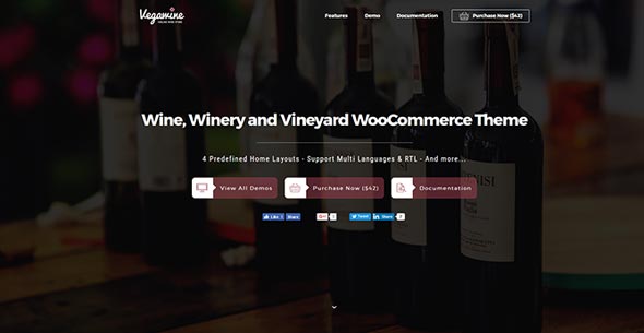 VG VegaWine - Wine, Winery and Vineyard WooCommerce Theme